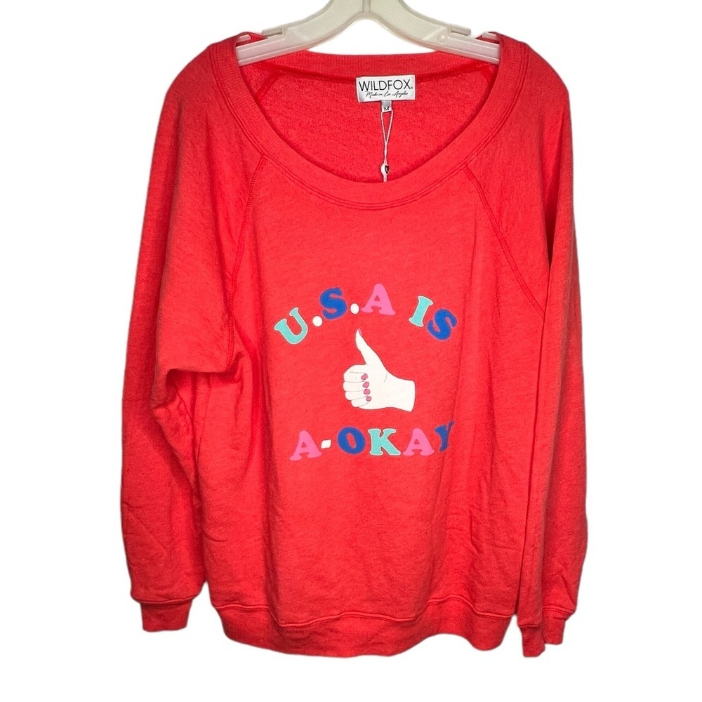 Wildfox USA Jumper Shirt‎ nwt